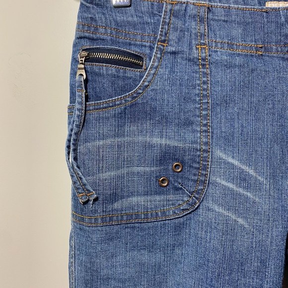 Personal Identity Stretch Denim Cuffed Capris Jeans Size 7/8 Blue - Picture 3 of 9